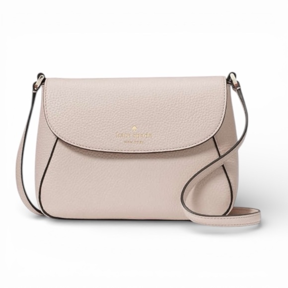 Kate Spade Cozy Gray Monica Flap Crossbody Bag NWT - Picture 1 of 5